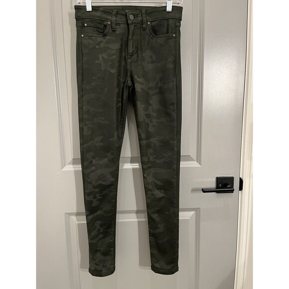 Joe’s Jeans Coated Camo The Icon Mid-Rise Skinny Ankle Jeans Women Size 25 - Picture 2 of 16